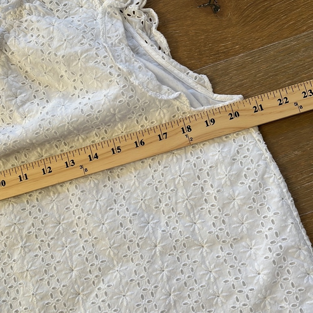 & Other Stories White Eyelet Mini Dress - Picture 12 of 14